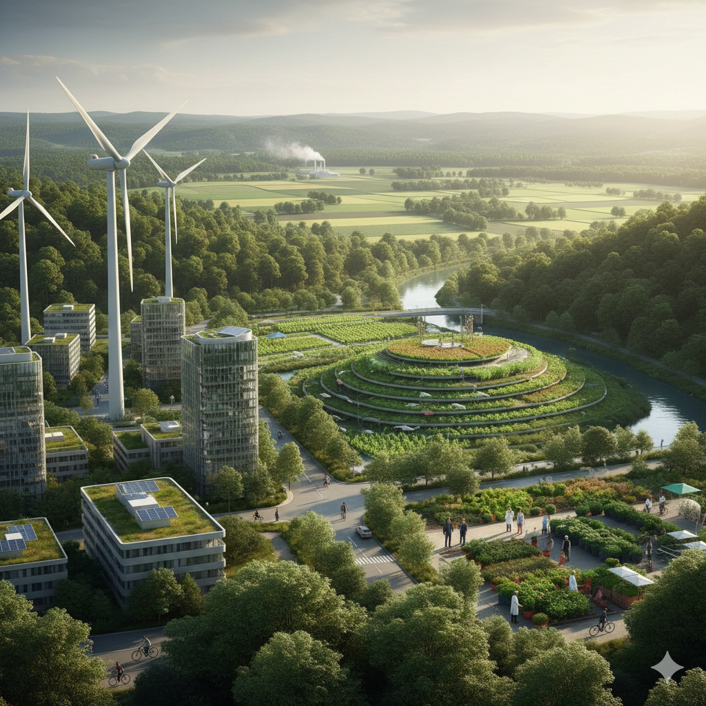 Cultore Appassionato Creatività e Sostenibilità. Cittadina alimentata da pale eoliche e bacino di acqua e tanto verde 