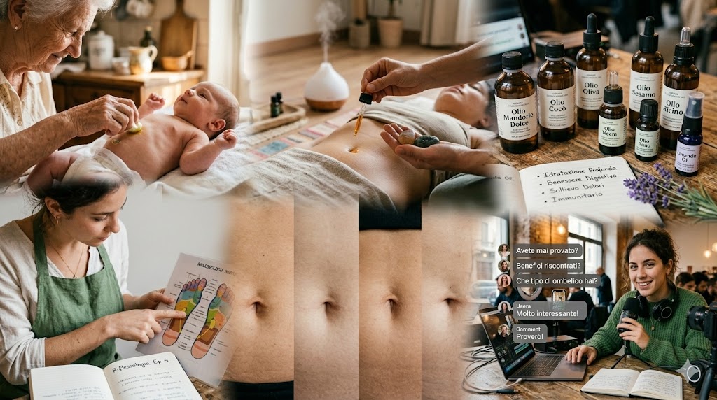 Gemini ha detto L'ombelico portale del benessere: un viaggio tra oli, scienza e tradizione per un punto del corpo spesso sottovalutato.