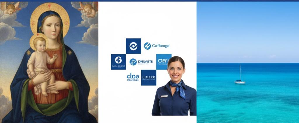 Trittico blu: dalla sacralità dell'arte alla fiducia aziendale, fino alla libertà del mare. Simbolo di pace e infinito.