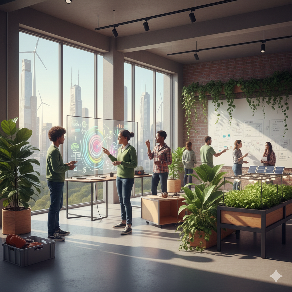 Lavoro non lo trovi? Creiamolo insieme! Rappresenta Idee, ESG e opportunità per un futuro sostenibile.