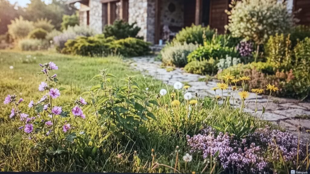 Il giardino del benessere davanti a casa piante selvatiche commestibili