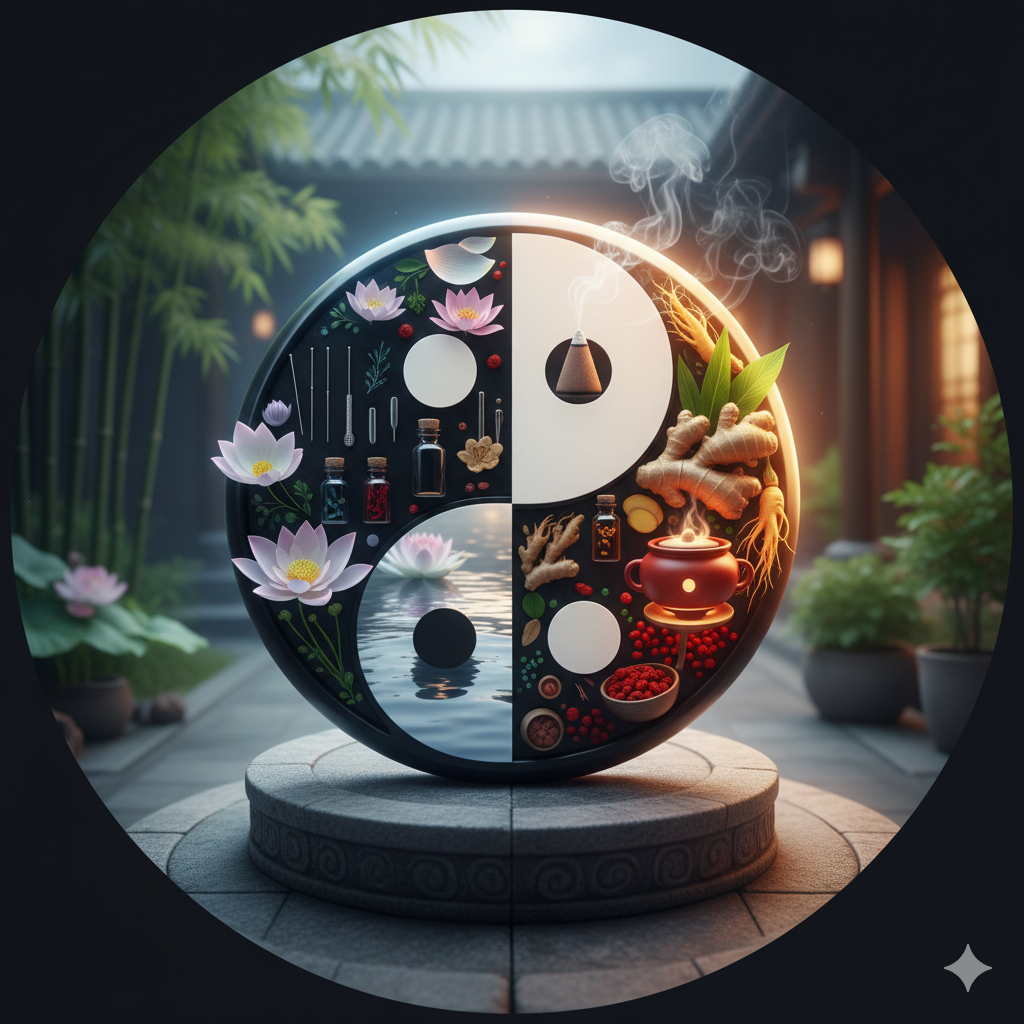 Medicina Tradizionale Cinese. Rappresenta. L'armonia di  Yin e Yang
per la salute.