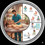 Agopuntura applicata. Rappresenta. Applicazione dei punti agopuntura su gli organi.