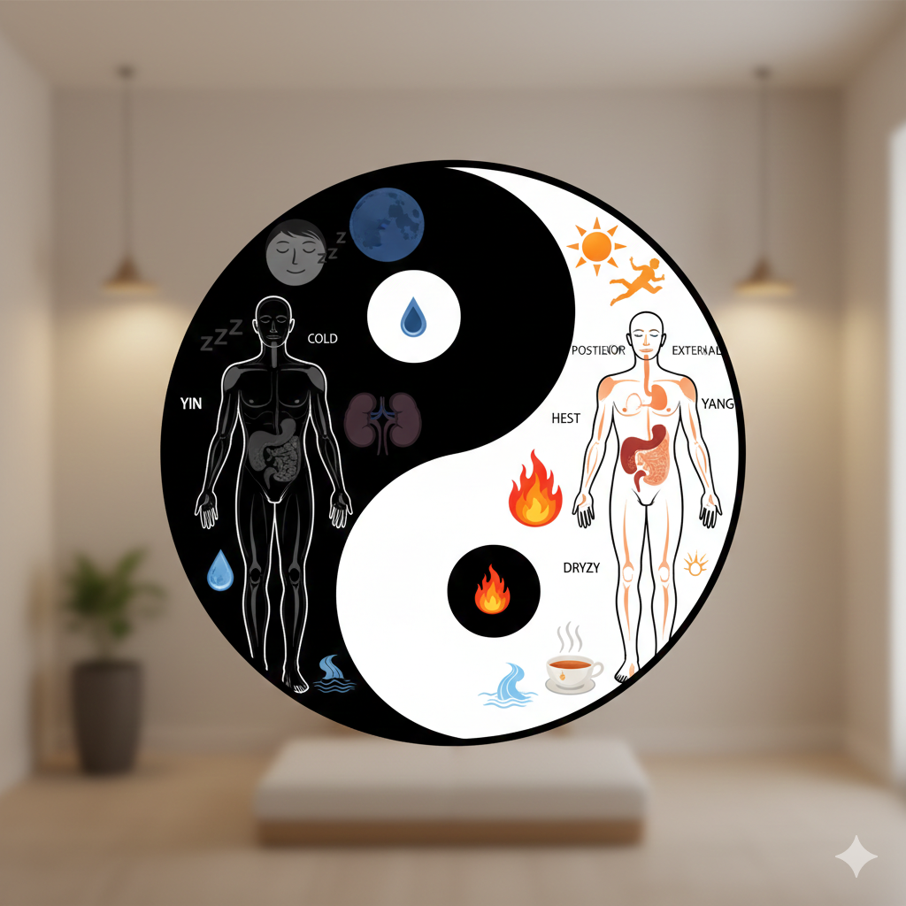 Medicina Tradizionale Cinese. Rappresenta.           Le caratteristiche fondamentali
di Yin e Yang nel corpo.