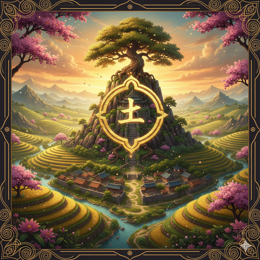 I Cinque Elementi la base della filosofia cinese. Rappresenta. Terra (Tǔ, 土)
Stabilità e Nutrimento.