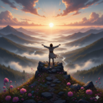 Superare la Sensazione di Inutilità. Rappresenta. Un uomo che cerca di superare la sensazione di inutilità e prende energia dal sole.