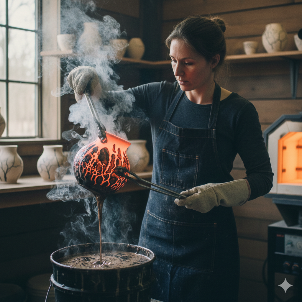 La ceramica Raku una tecnica affascinante. Rappresenta. Obvara Raku