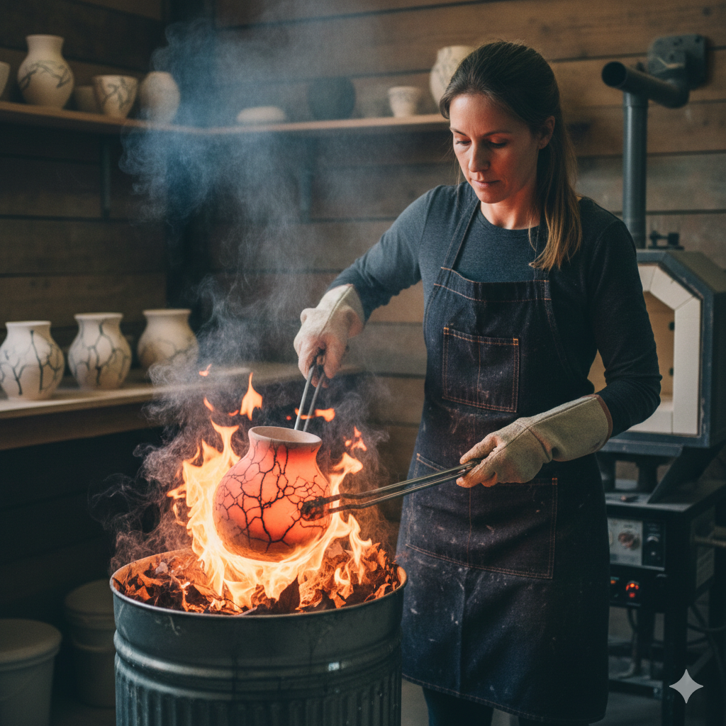 La ceramica Raku una tecnica affascinante. Rappresenta.Tecniche Derivate dal Raku Moderno
Naked Raku