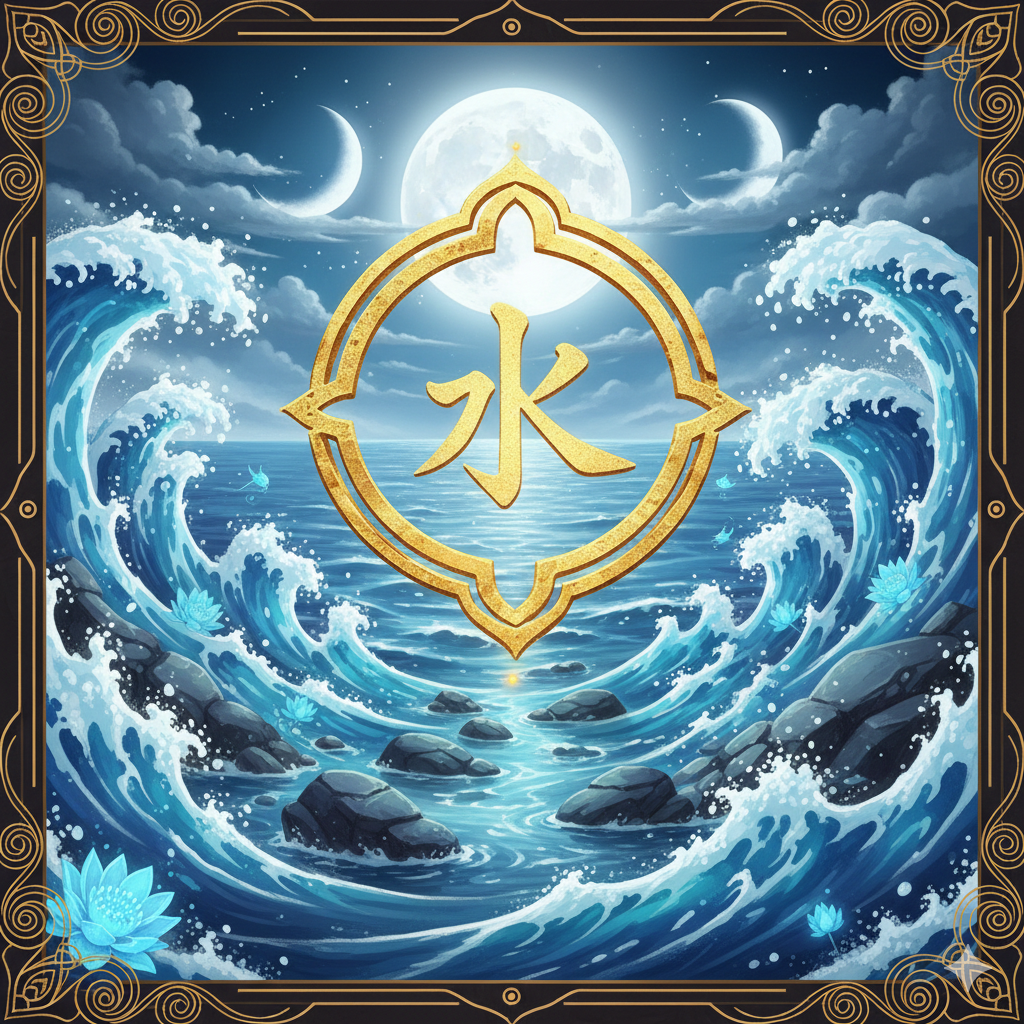 I Cinque Elementi la base della filosofia cinese. Rappresenta. Acqua (Shuǐ, 水)
Saggezza e Potenziale.