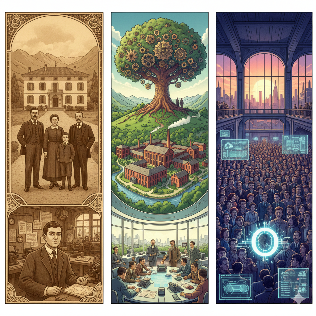 La Storia della Famiglia Olivetti e dell'azienda di Ivrea. Rappresenta. La Famiglia Olivetti e l'Impresa Visionaria.