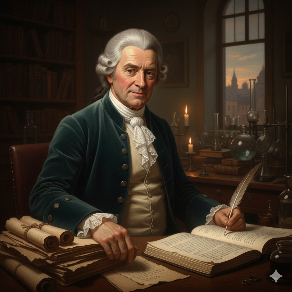 Alessandro Volta. Rappresenta un suo ritratto.