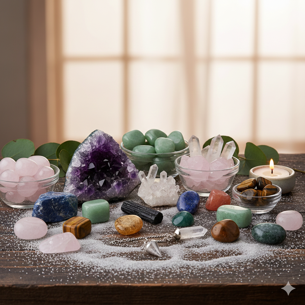 La Cristallo-Terapia. Rappresenta.         Pietre semi-preziose per Cristalloterapia.