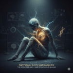 Shock Emotivo e Paralisi: La Scienza dietro una Rara Guarigione Spontanea. rappresenta una persona seduta a terra con uno,Shock Emotivo e Paralisi.