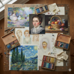 I Grandi Maestri del Pastello e le loro Tecniche. Rappresenta. I Grandi Maestri del Pastello e le loro varie tecniche diverse.