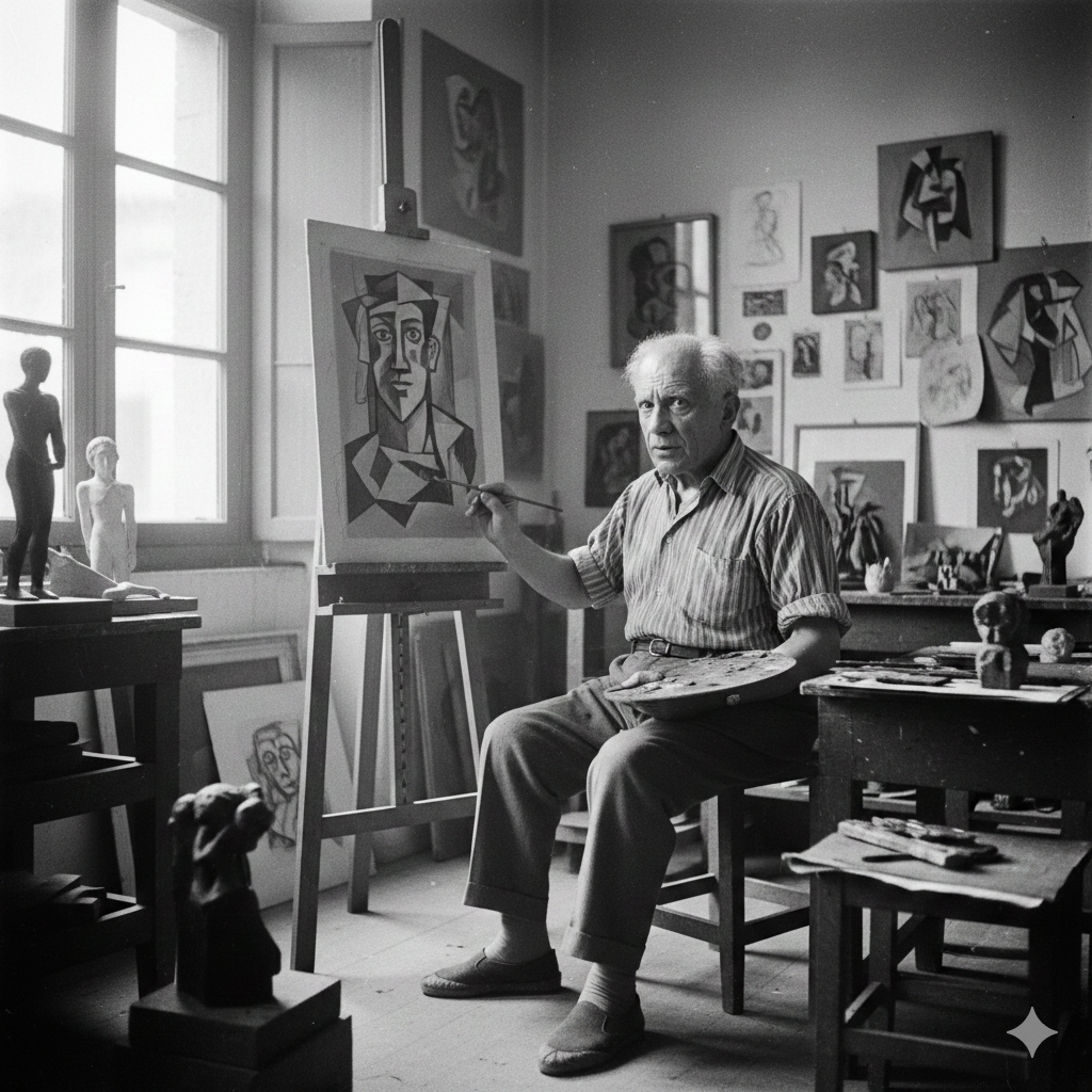 I Grandi Maestri del Pastello e le loro Tecniche. Rappresenta. Raffigurato.   Pablo Picasso (1881-1973)