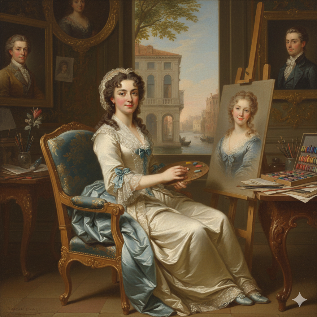 I Grandi Maestri del Pastello e le loro Tecniche. Rappresenta. raffigurataRosalba Carriera (1673-1757)