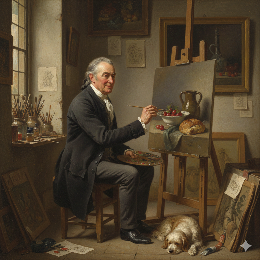 I Grandi Maestri del Pastello e le loro Tecniche. Rappresenta. Raffigurato. Jean-Baptiste-Siméon Chardin (1699-1779). 