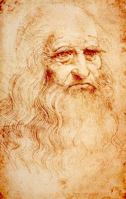 I Grandi Maestri del Pastello e le loro Tecniche. Rappresenta. Raffigurato. Leonardo da Vinci (1452-1519)