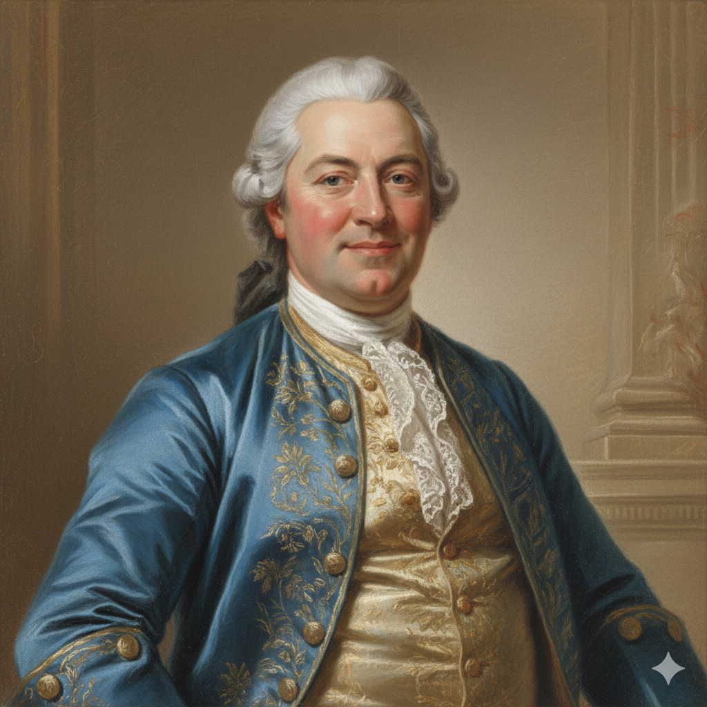 I Ritratti a Pastello Maurice Quentin. Autoritratto di Maurice Quentin de La Tour.