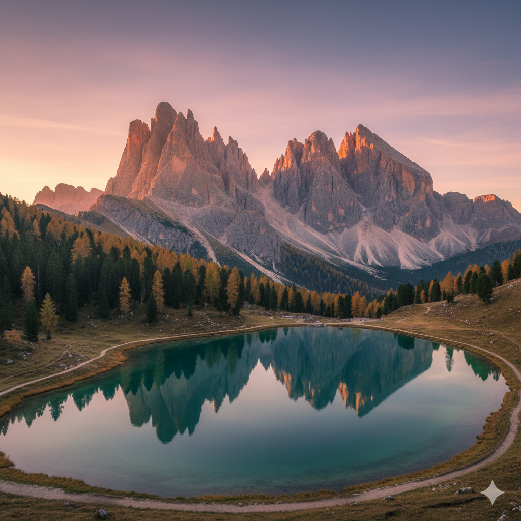 Patrimonio Dell’Umanità UNESCO. Rappresenta le Montagne delle Dolomiti.