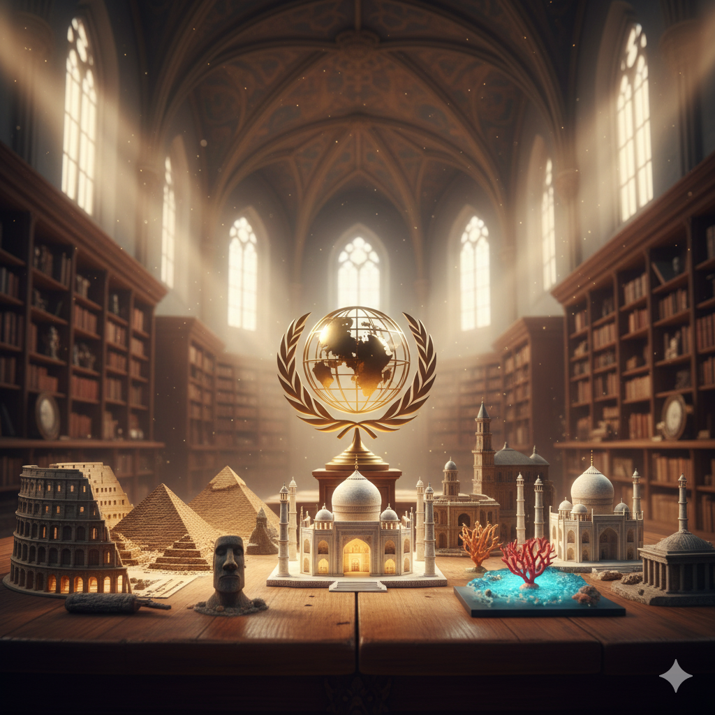 Patrimonio Dell’Umanità UNESCO. Rappresenta Monumenti di tutto il Mondo dell'UNESCO.